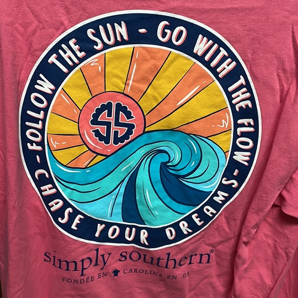 Simply southern pink tshirt size XL gently used - Picture 4 of 4